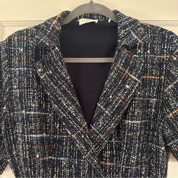 Sandro Paris Alizou double-breasted bouclé-tweed mini dress - Picture 8 of 11